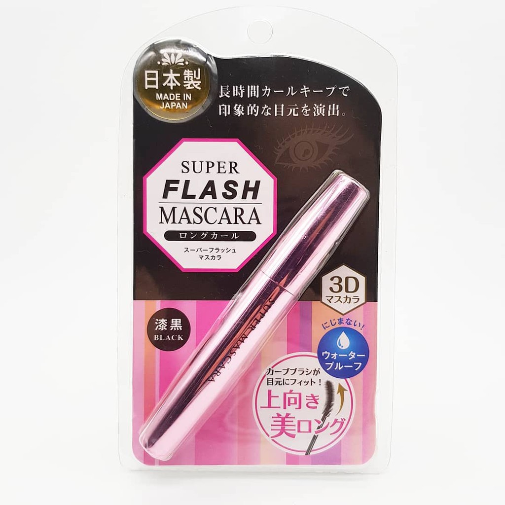 Mascara Super Flash Kira Crate 3D làm dài, dày và cong mi (6gr) chính hiệu từ Nhật Bản