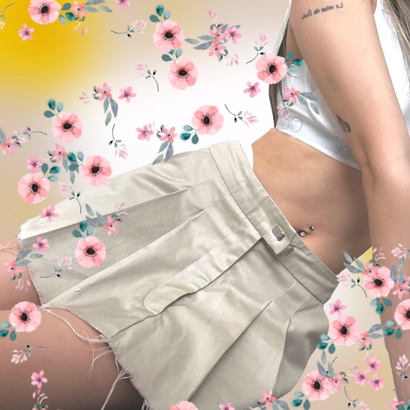 Élodie Goutte - Chân váy ngắn xếp li