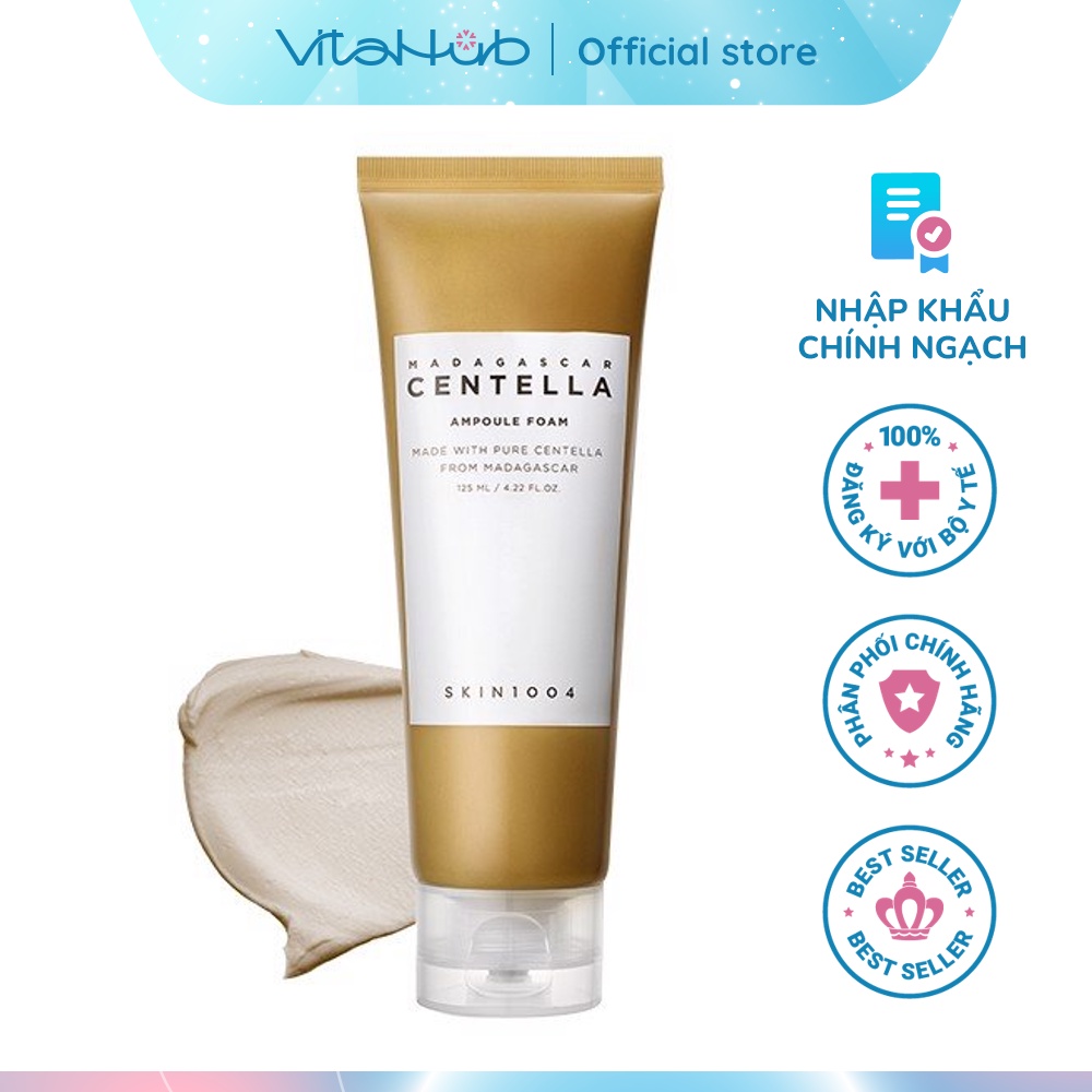 Sữa rửa mặt cho da mụn Skin1004 Madagascar Centella Ampoule Foam 125ml