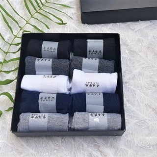 Tất hộp Nam nữ sợi tăm đẹp , thấm hút mồ hôi 2022 ( Hộp 10 đôi )