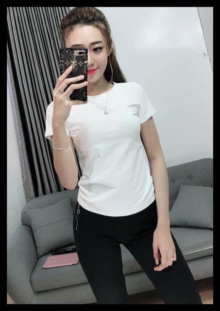 Áo thun thái trơn form vừa 40->60ki