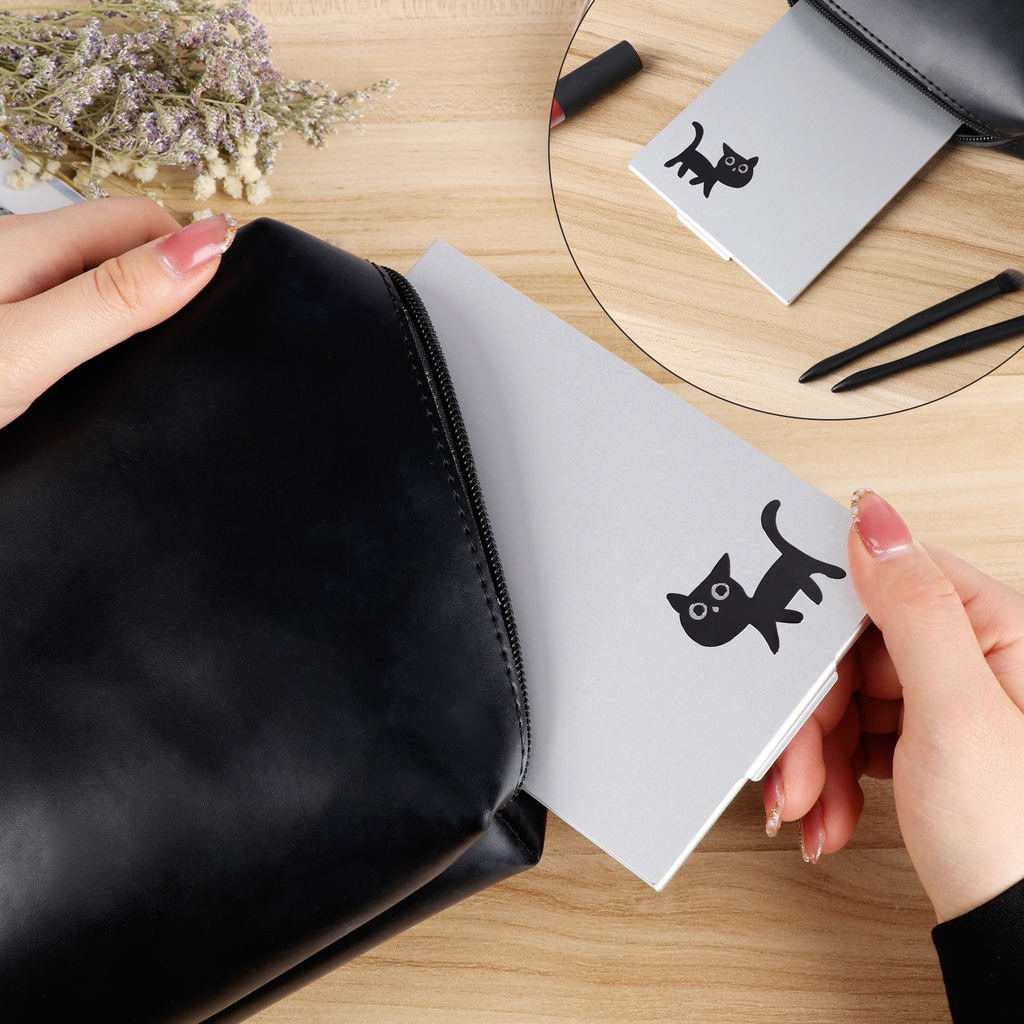 Gương trang điểm để bàn mini bằng nhôm kiểu dáng xinh xắn độc đáo