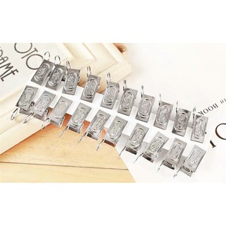 Set 20 kẹp phơi quần áo sắt có móc tròn 3cm