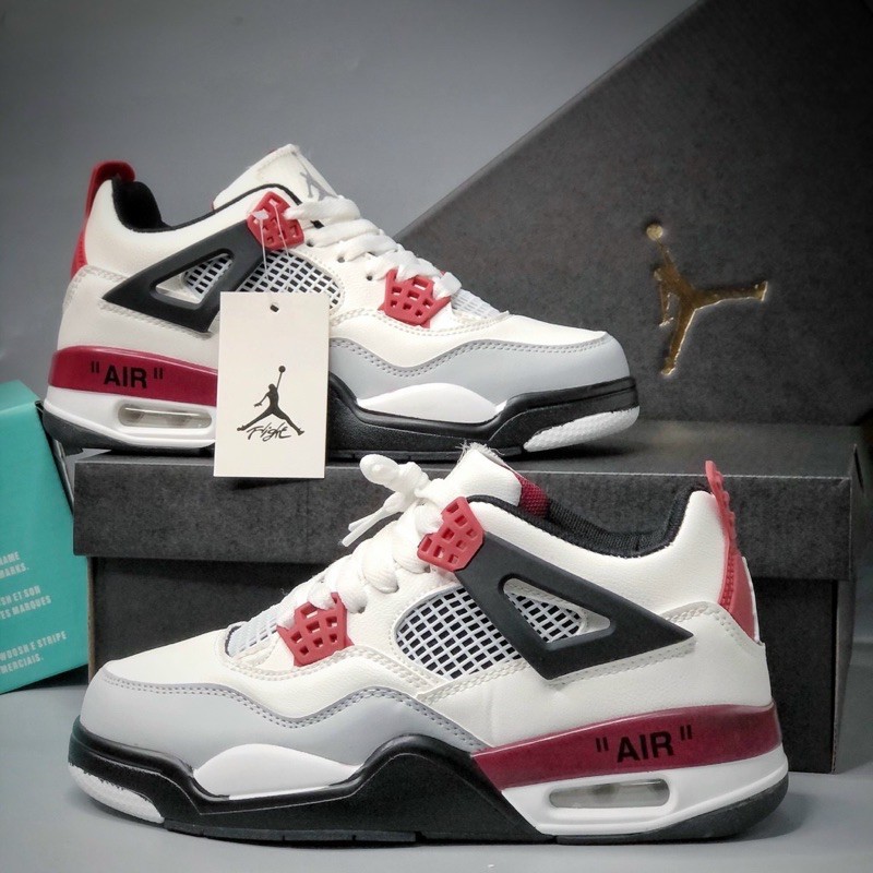 [ Full box] Giày Sneaker Jordan 4 OffWhite Full Box Full Phụ Kiện