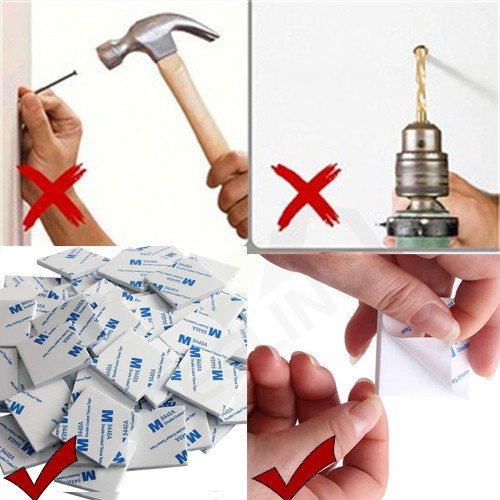FEELING 🔥Miếng dán tường có chất kết dính mạnh 3M EVA, Gắn băng keo acrylic hai mặt tự dính, hai mặt Gắn băng dính