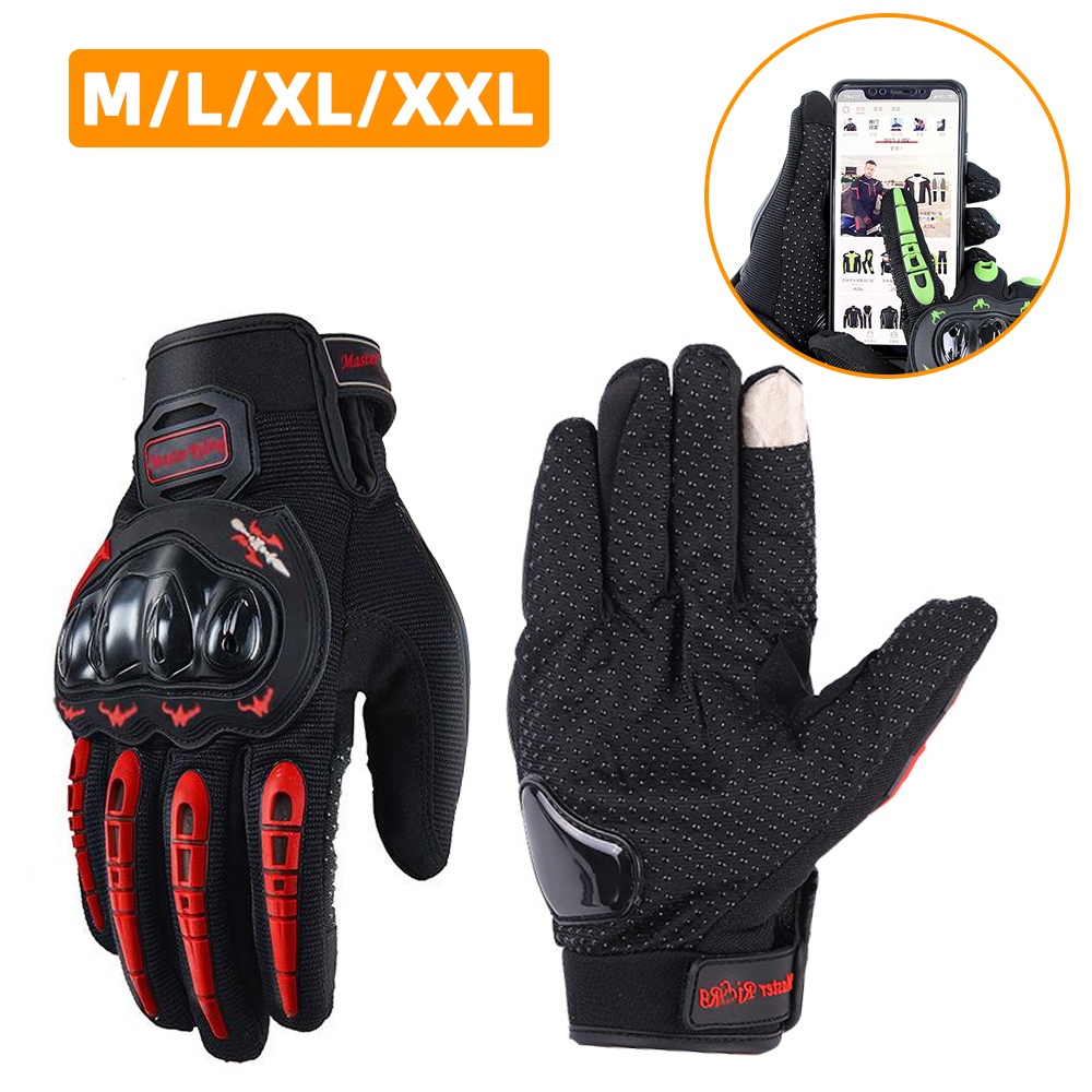 Găng tay xe máy có thể cảm ứng màn hình, làm mới và thoáng khí ngoài trời bảo vệ người đi xe đạp đua xe đạp nam và nữ