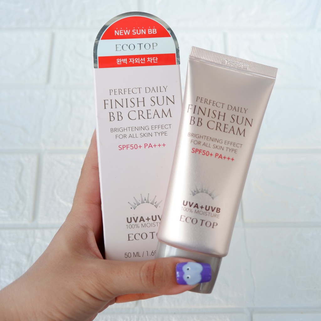 Kem nền chống nắng EcoTop Perfect Daily Finish Sun BB Cream SPF50+ PA+++ 50ml NPP Shoptido | BigBuy360 - bigbuy360.vn