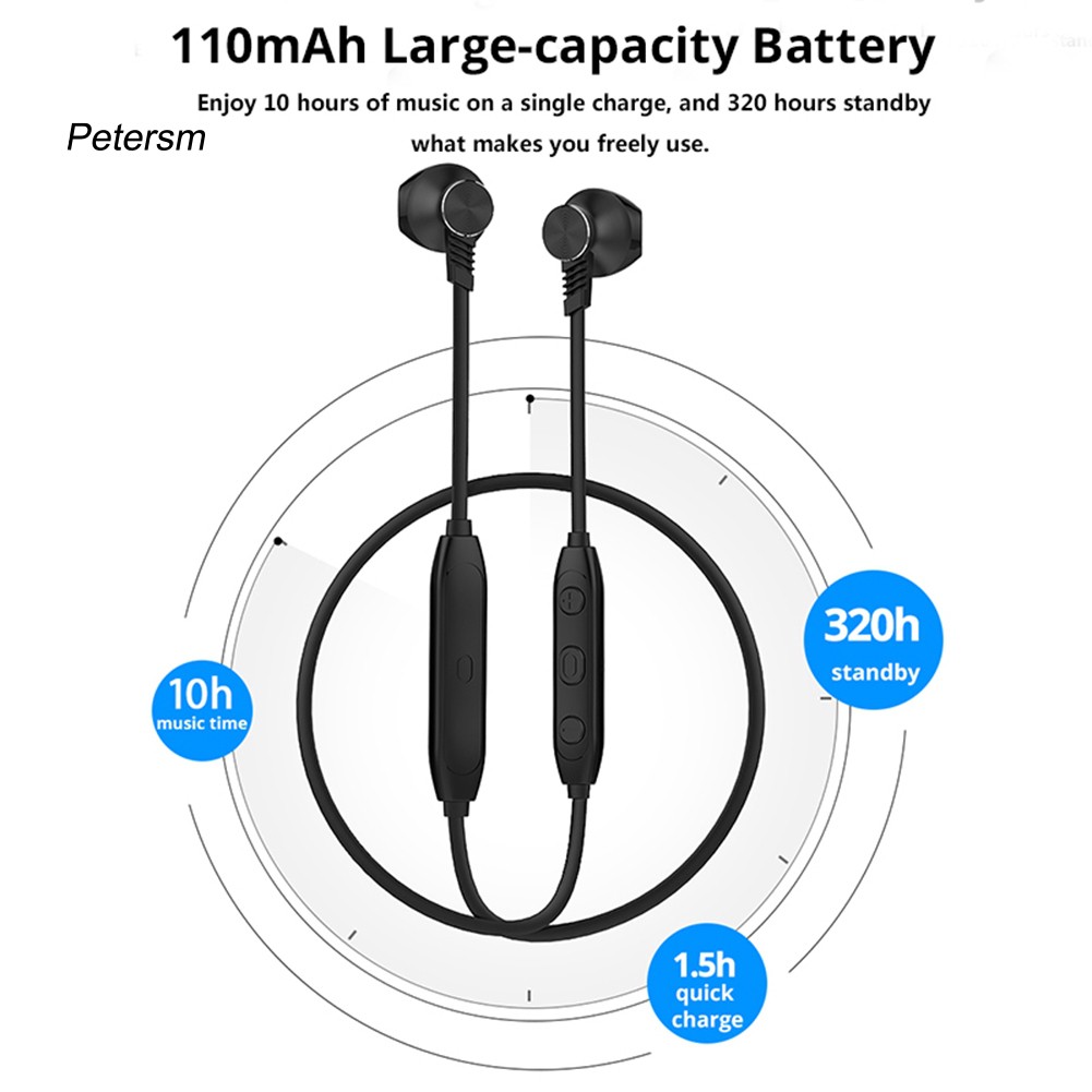 Tai nghe thể thao không dây kết nối Bluetooth kèm cáp sạc