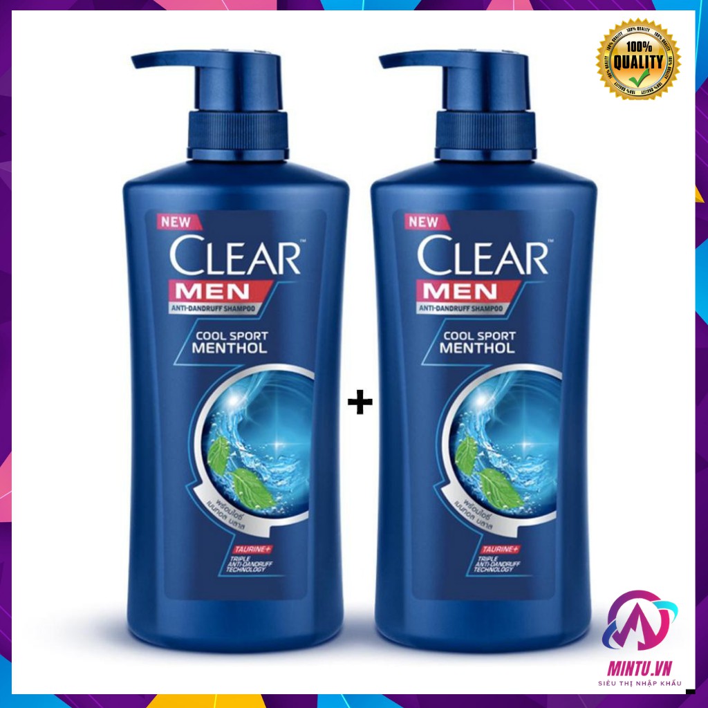 Dầu Gội Clear Men Cool Sport Bạc Hà 450ml Thái Lan