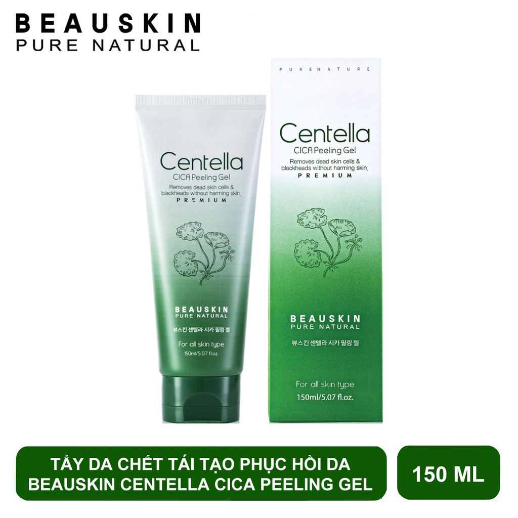 tẨY DA CHẾT TÁI TẠO PHỤC HỒI DA CENTELLA CICA PEELING GEL BEAUSKIN 150ML