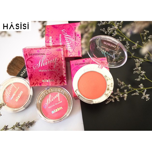 PHẤN MÁ HỒNG AIZIM - Professional Marble Blusher ( HỘP BẠC )