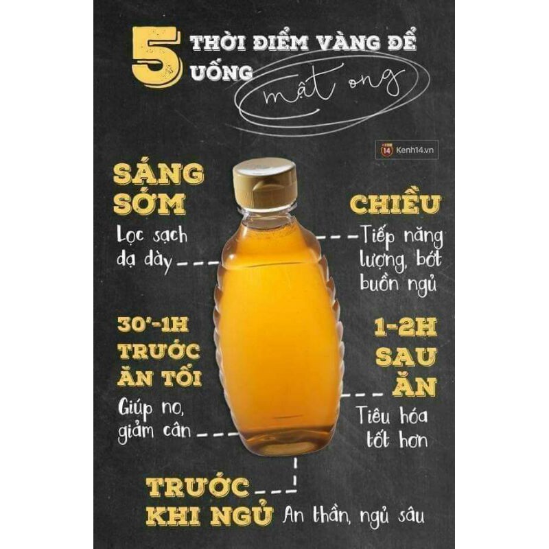 [Mật Ong Chuẩn 100%]Mật Ong Hoa Nhãn Nguyên Chất Hưng Yên Thơm Ngon sánh đặc KIDAMO