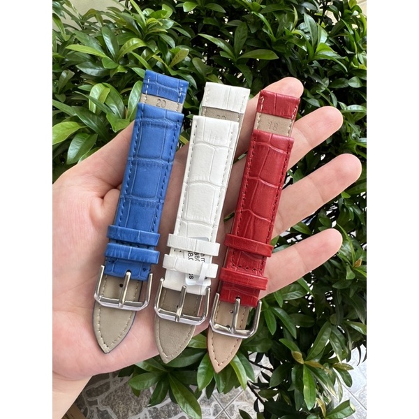 Dây đồng hồ đeo tay da sần Nam, Nữ nhiều màu