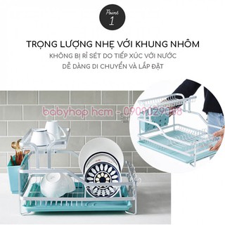 KỆ ÚP CHÉN DĨA 2 TẦNG LOCK&LOCK LDR204