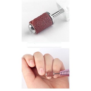 Đầu mài nhám móng , đầu nhám giấy màu nâu