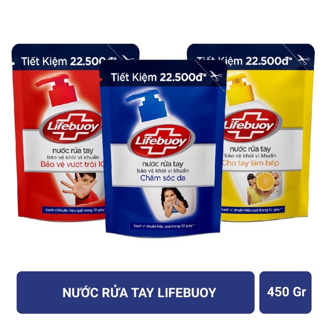 Nước Rửa Tay Lifebouy Túi 450g Các Loại