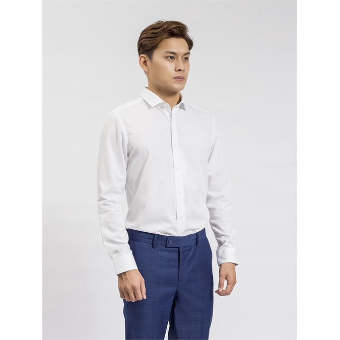 Áo sơ mi nam ARISTINO màu trắng vân sọc  from slim ALS59508