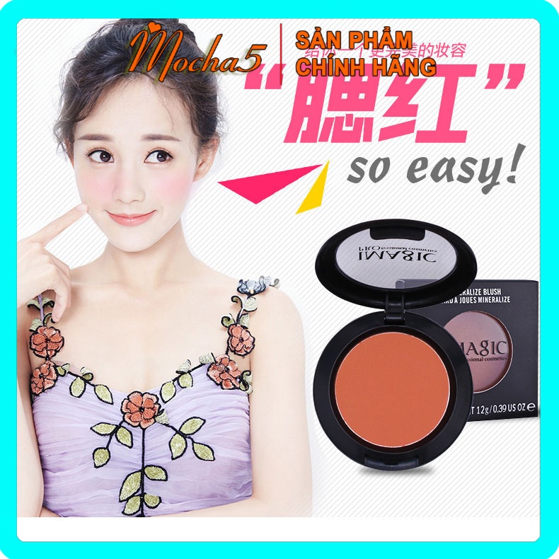 Phấn má hồng IMAGIC Mineralize Blush nhỏ gọn màu xinh xắn tròn 12g | BigBuy360 - bigbuy360.vn