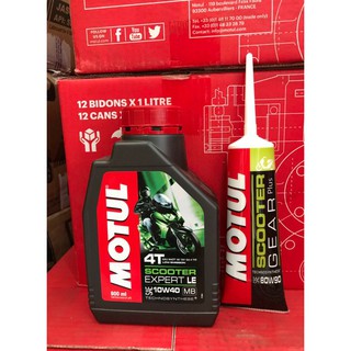 COMBO NHỚT MOTUL EXPERT LE 800ML + NHỚT HỘP SỐ MOTUL (XE TAY GA)