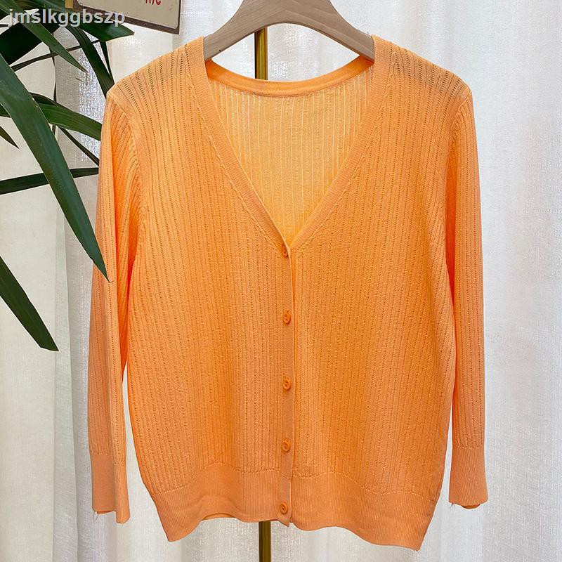 Áo Khoác Cardigan Dệt Kim Mỏng Tay Lỡ Chống Nắng 2021 | BigBuy360 - bigbuy360.vn