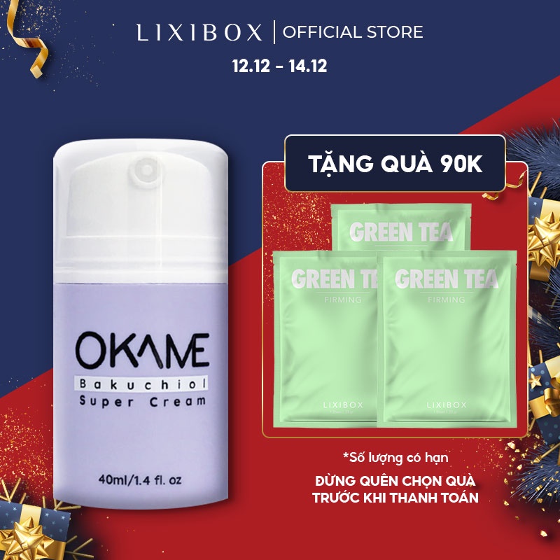 Kem dưỡng chống lão hoá, săn chắc da Okame Bakuchiol Super Cream 40ml