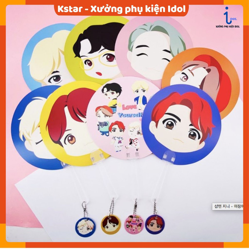 Quạt đục Bangtan chibi pop up store ( H1C04 )