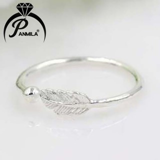 Nhẫn bạc nữ panmila - nhẫn lông vũ