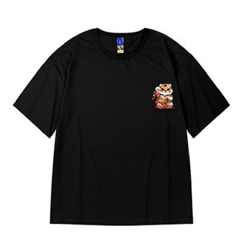 Áo Thun Tay Ngắn Dáng Rộng In Họa Tiết Hoạt Hình Phong Cách Hip Hop Thời Trang Mùa Hè Cho Nam Size M-8XL