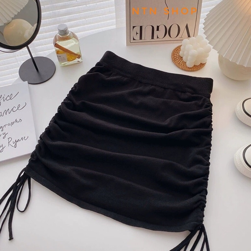 Chân váy rút 2 bên tôn vòng 3 kèm quần trong hàng đẹp.NTN shop