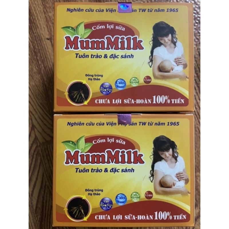 combo 2 Cốm lợi sữa sau sinh, cốm lợi sữa mummilk đông trùng hạ thảo, hộp 20 gói, giúp tăng lượng sữa ở mẹ sau sinh