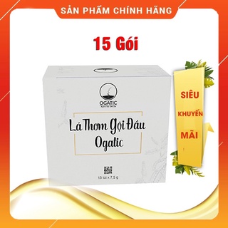 HỘP LÁ THƠM GỘI ĐẦU OGATIC 15 GÓI.