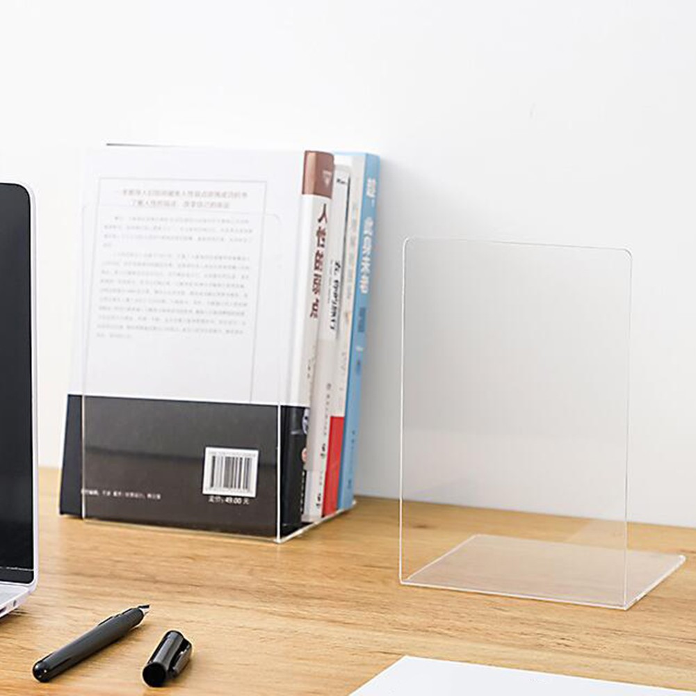 1 Kệ Sách Bằng Acrylic Trong Suốt Để Bàn Trang Trí