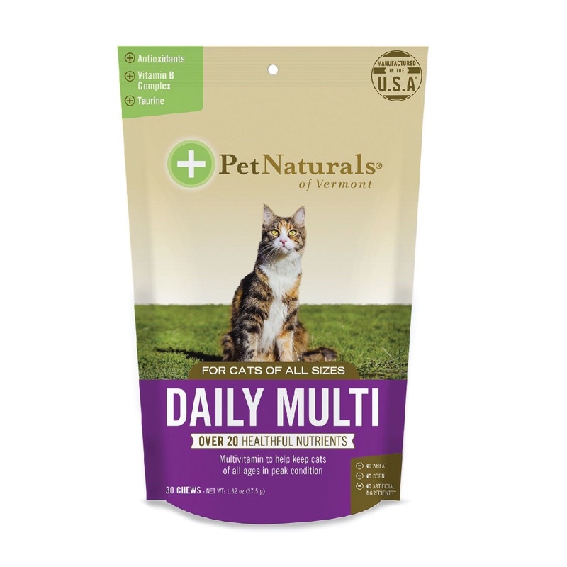 Vitamin Tổng Hợp Cho Mèo - Pet Natural Of Vermont DAILY MULTI Cho Mèo 30 VIÊN Nhập Khẩu USA