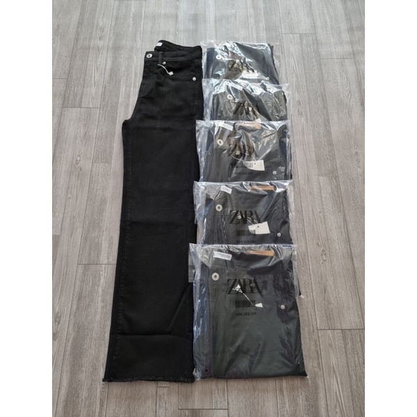 [ vana shop ] - quần jean ống suông đen tôn dáng