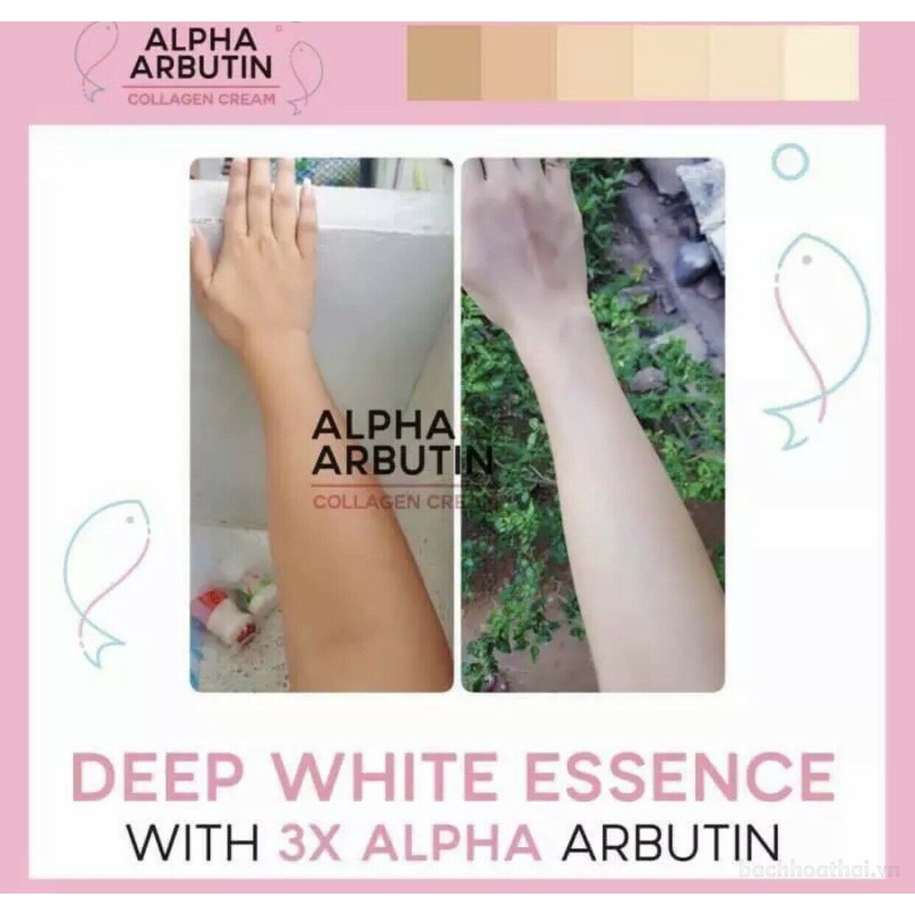 Kem dưỡng thể trắŉg da Alpha Arbutin 3+Plus collągen Cream Thái Lan