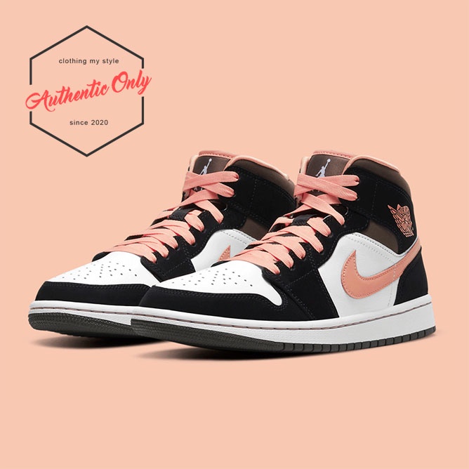 Giày Nike  Jordan 1 Mid Peach Mocha Chính Hãng - DH0210-100
