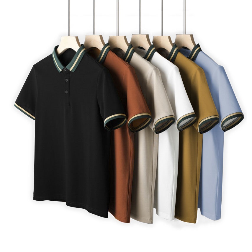 Áo Polo Nam đẹp FEEL GOOD basic - Áo thun nam có cổ trụ bẻ, vải cá sấu cotton cao cấp 4 màu đen trắng be cà phê giá rẻ