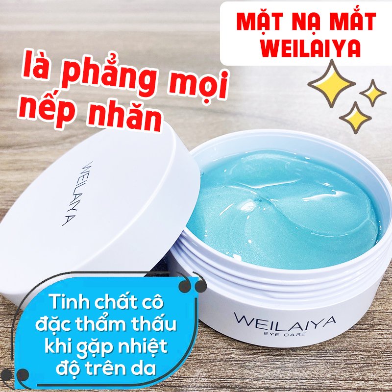 {CHÍNH HÃNG} Mặt nạ dưỡng Mắt Weilaiya, chống thâm, giảm nhăn, nâng cơ  Hộp 60 miếng