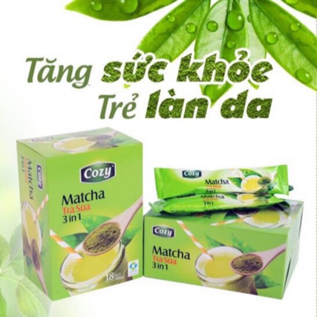 Trà Matcha Cozy 3.1 Hộp 18 Gói * 17gr