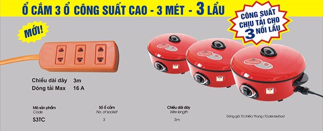 Ổ cắm dây lioa chính hãng công suất lớn chống vỡ