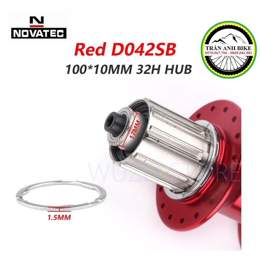 Moay ơ Hub xe đạp Novatec D041SB/D042SB 32 lỗ