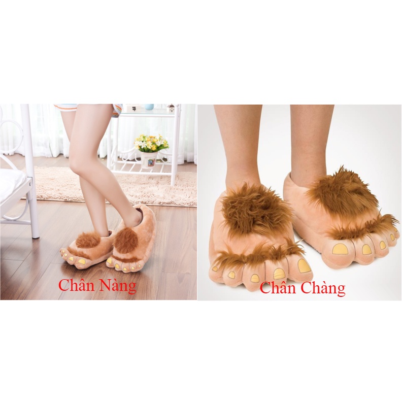 Dép đi trong nhà - chân gấu K-991