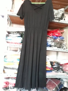 Đầm Maxi Đen Đan Dây Ngực Mặc Được 2 Kiểu