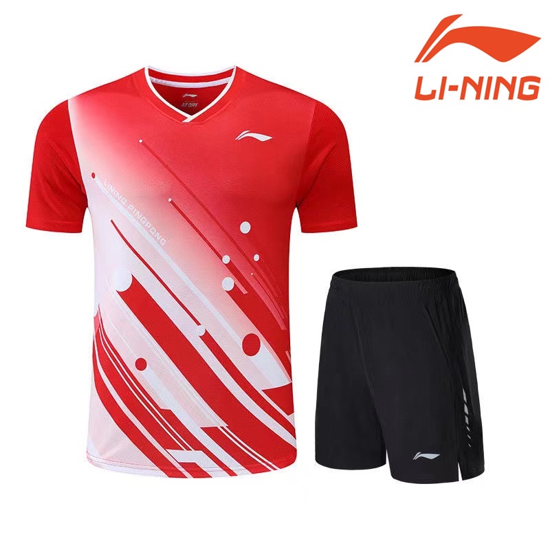 Li Ning Áo Đồng Phục Đánh Cầu Lông / tennis Khô Nhanh Cho Nam Và Nữ