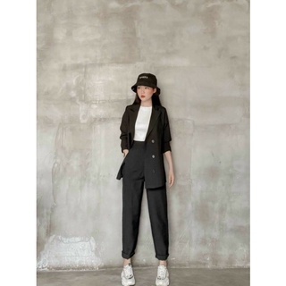 SET VEST CÔNG SỞ + QUẦN BAGGY