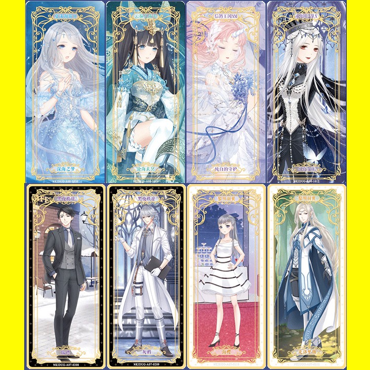 Bộ thẻ bài Ngôi Sao Thời Trang Miracle Nikki S9 Mê Chi Các 9 - postcard, bookmark