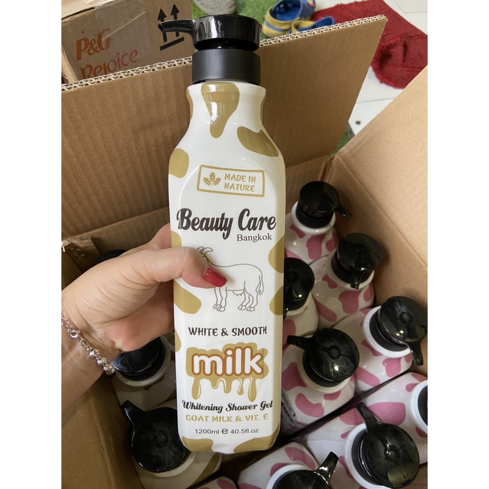 Sữa tắm trắng da Beauty Care Thái Lan chai 1200ml