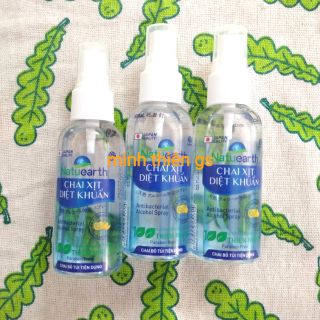 Xịt rửa tay diệt khuẩn đa dụng Natuearth 100% thiên nhiên 60ml