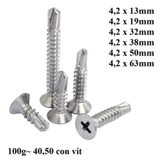 VÍT TỰ KHOAN ĐẦU BẰNG, ĐẦU CÔN CHÌM