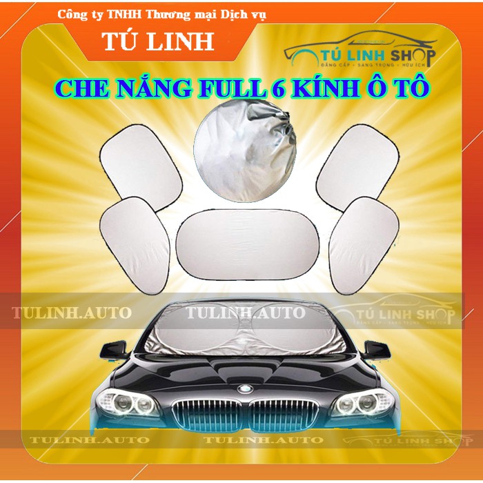 Bộ che nắng 6 món full 6 kính cho ô tô